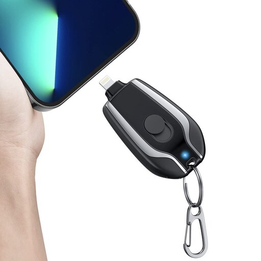 پاوربانک مدل keychain emergency charger ظرفیت 1500 میلی آمپر ساعت