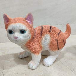 مجسمه گربه پلی استر  کاملا طبیعی و زیبا  قابل شستشو 
