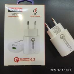 آداپتور شارژر 30وات مناسب برای انواع گوشی های بازار در پورنگ مشکی و سفید با بهترین کیفیت 