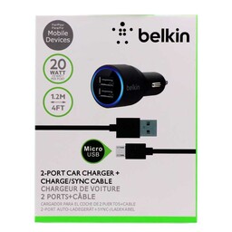 شارژر فندکی  بلکین belkin همراه کابل