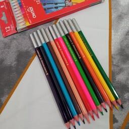 مداد رنگی 12 رنگ اونر، با کیفیت فوق العاده و جنس چوب، مقوایی  Owner