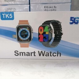 ساعت هوشمند مدل tk5 ultra  سیم کارت خور و دوربین دارمیباشد اورجینال ب همراه دو دستبند 