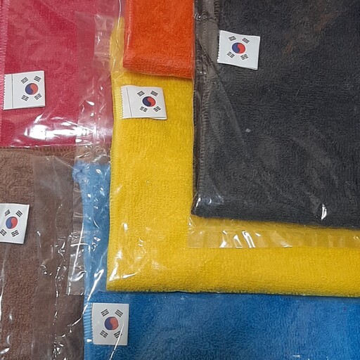 دستمال پارچه ای حوله ای کره ای اعلاء در رنگبندی های متفاوت 