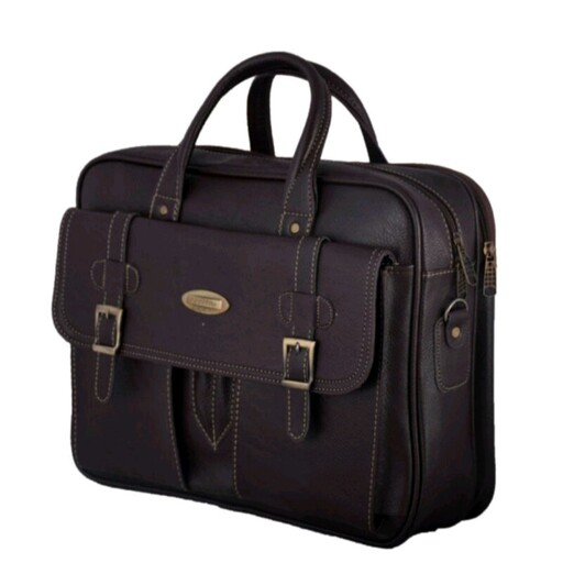 کیف اداری و لب تاپ بزرگ کیف مردانه کیف آستر خارجی کیف چرمی دو جیب بزرگ اسپرت 