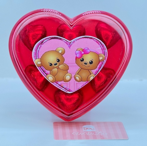شکلات قلب ولنتاین در پک جذاب و شیک برای هدیه ولنتاین