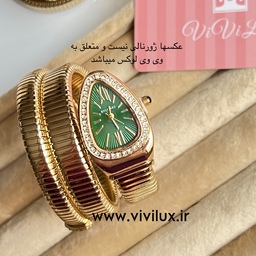 ساعت لوکس بولگاری ماری نگین دار  درجه یک زنانه و دخترانه BVLGARI