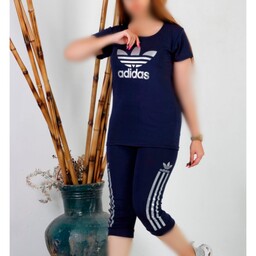 ست ورزشی زنانه تیشرت و شلوارک فری سایز ارسال رایگان مارتاشاپ 
