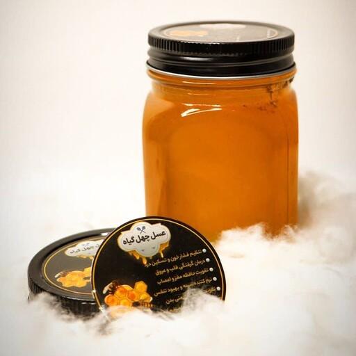 عسل طبیعی چهل گیاه نیم کیلویی 