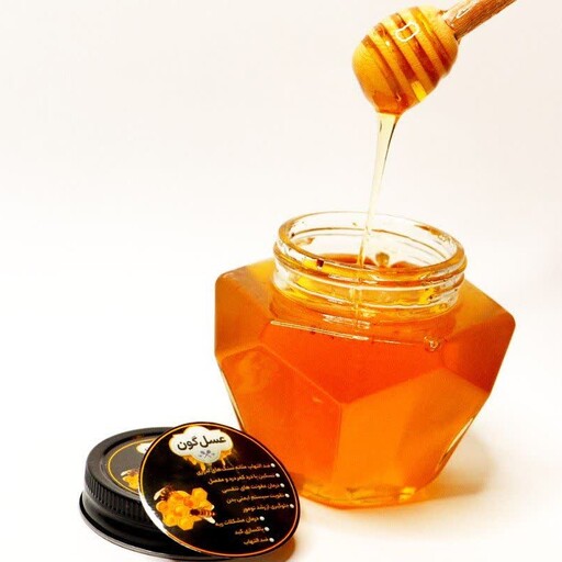 عسل طبیعی گون نیم کیلویی 