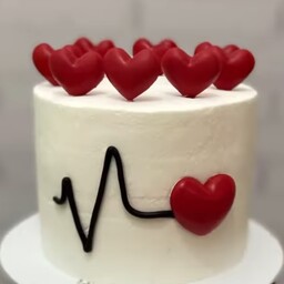 مینی کیک ضربان قلب مخصوص ولنتاین قرار های عاشقانه(دونفره)