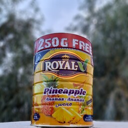 پودر شربت آناناس برند رویال(royal) 2750 گرمی طعم فوق العاده لذیذ غلیظ و با صرفه -دو نیم کیلویی