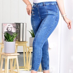 شلوار جین بغل دکمه  جنس  جین نیل اعلا مطابق غیر ژورنال رنگ بندی ذغالی  سفید  آبی روشن  مشکی سورمه ای از  سایز36 تا 46