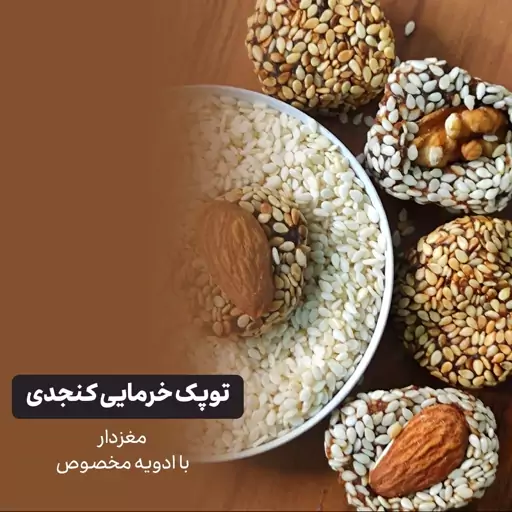 توپک خرمایی کنجدی مغزدار با ادویه مخصوص - لیبانو