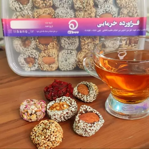 توپک خرمایی کنجدی مغزدار با ادویه مخصوص - لیبانو