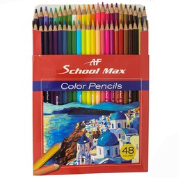مدادرنگی 48 رنگ اسکول مکس جعبه مقوایی