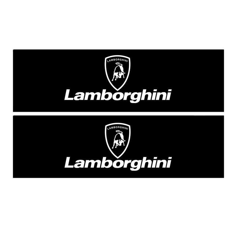 برچسب پا رکابی خودرو طرح LAMBORGHINI مدل TIG034 بسته 2 عددی اکسان استیکر