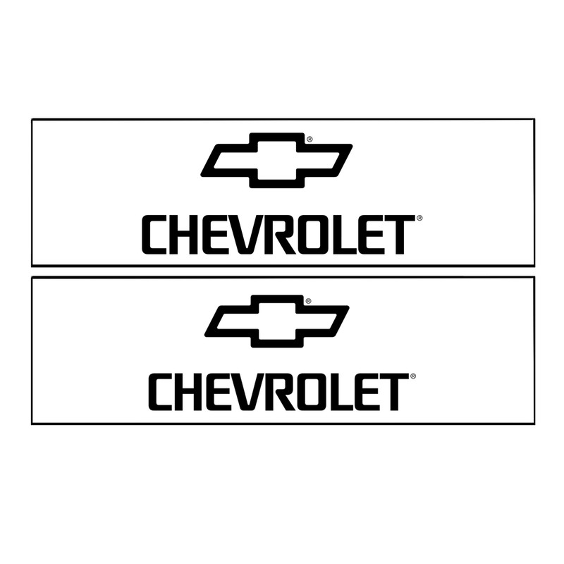 برچسب پا رکابی خودرو طرح CHEVROLET مدل TIG052 بسته 2 عددی اکسان استیکر