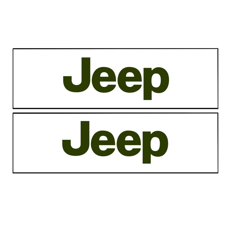 برچسب پا رکابی خودرو طرح JEEP مدل TIG051 بسته 2 عددی اکسان استیکر