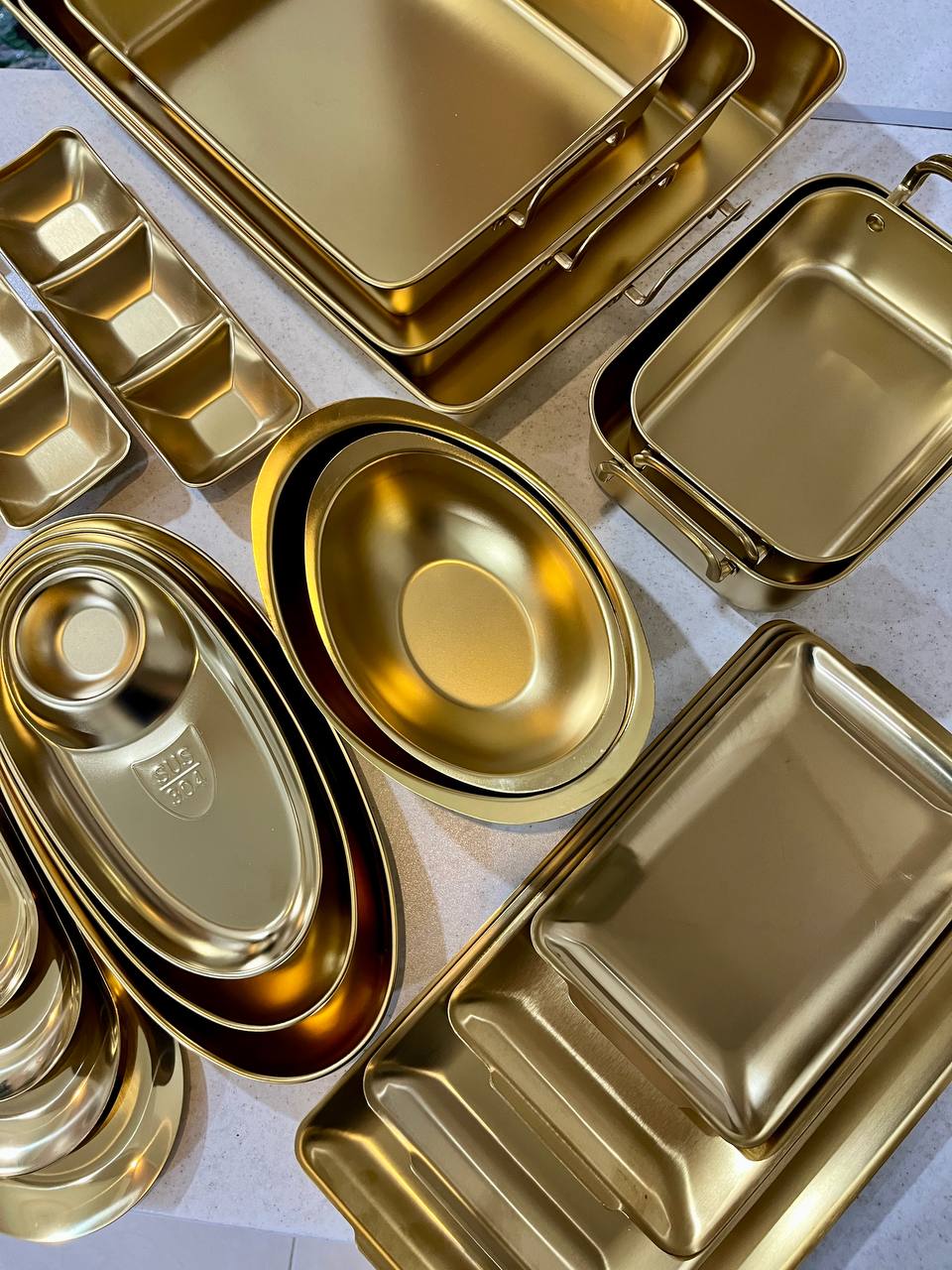 کشکول استیل طلایی  