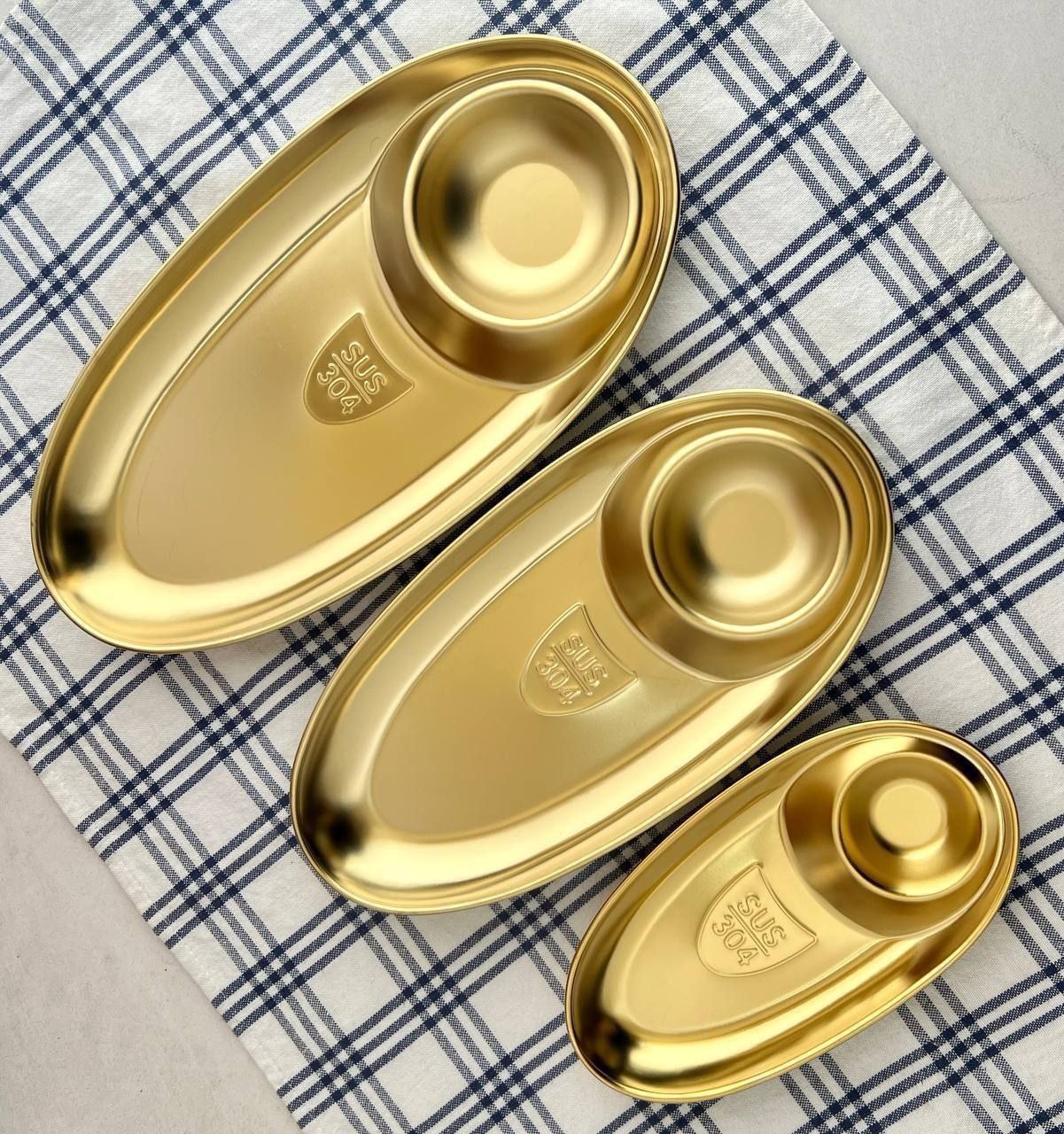 اسنک خوری استیل طلایی  