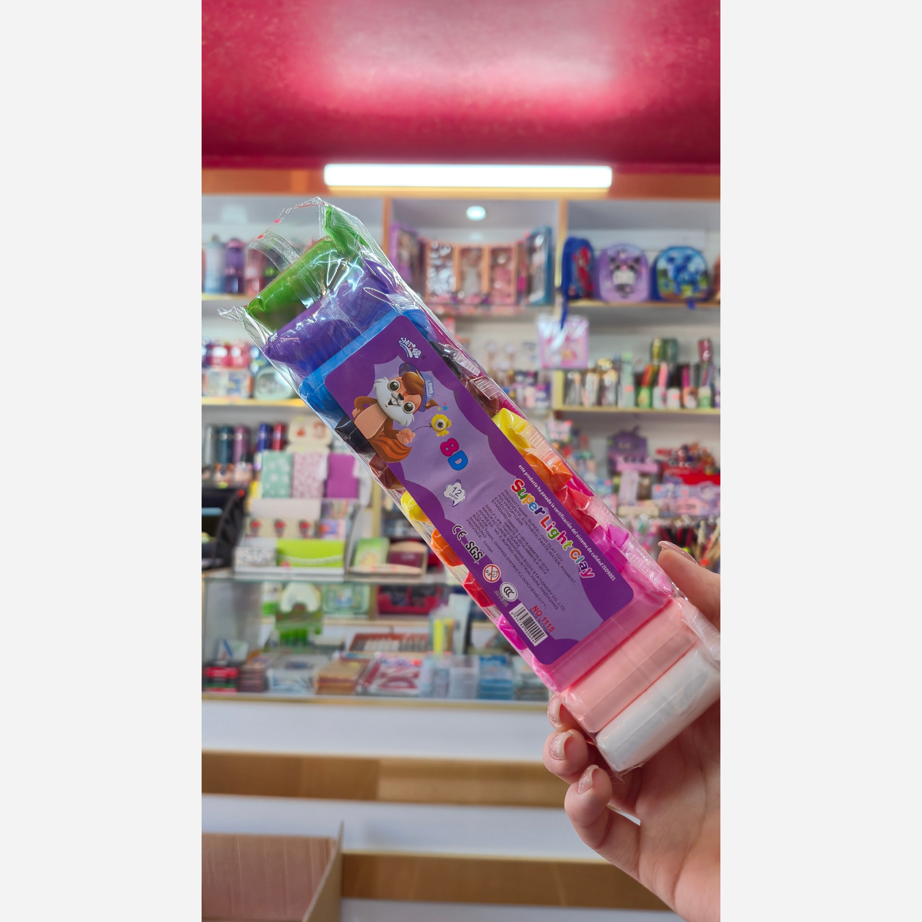 خمیر کلی 12 رنگ