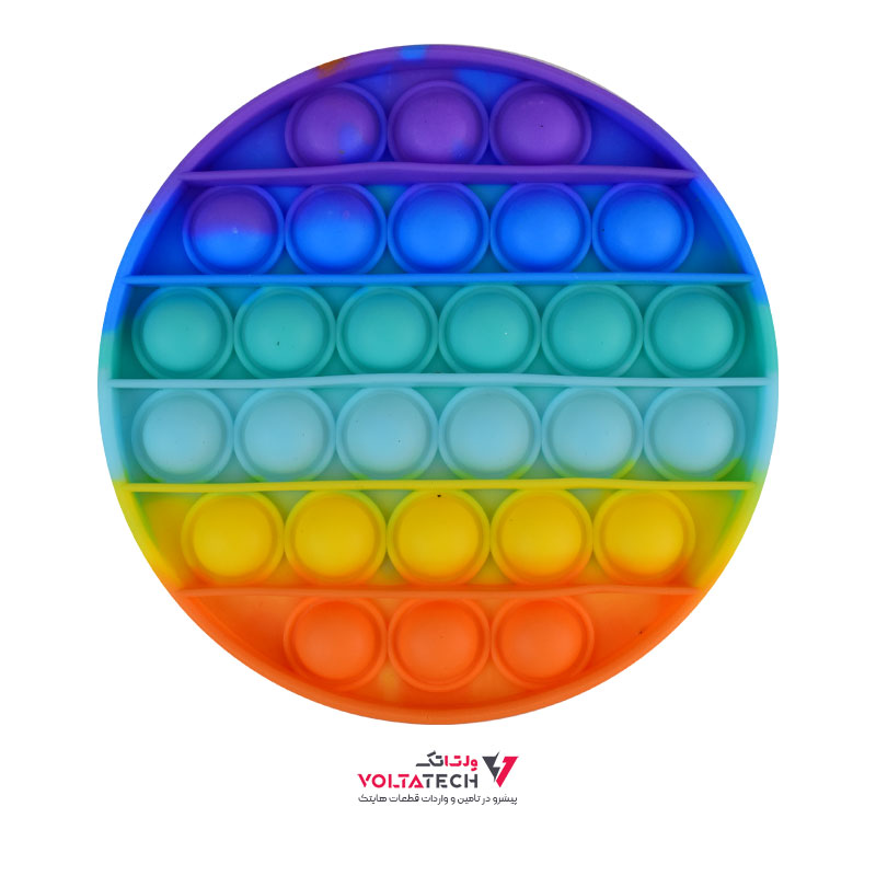 فیجت ضد استرس مدل پاپ ایت طرح رنگین کمانی