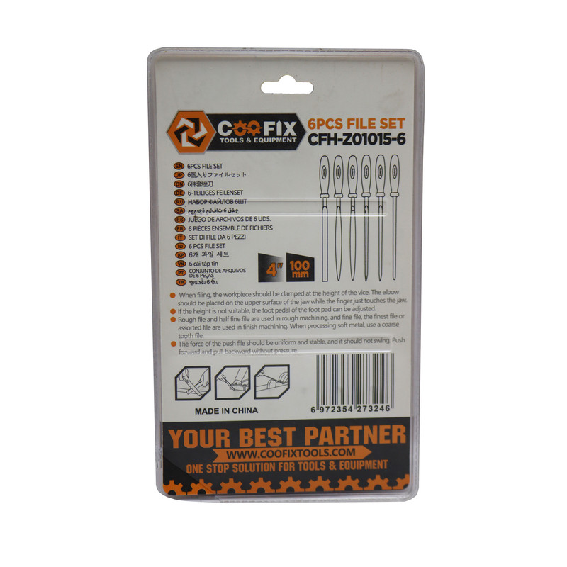 سوهان زرگری کوفیکس مدل YP-CFH-Z01015-64INCH-100MM مجموعه 6 عددی