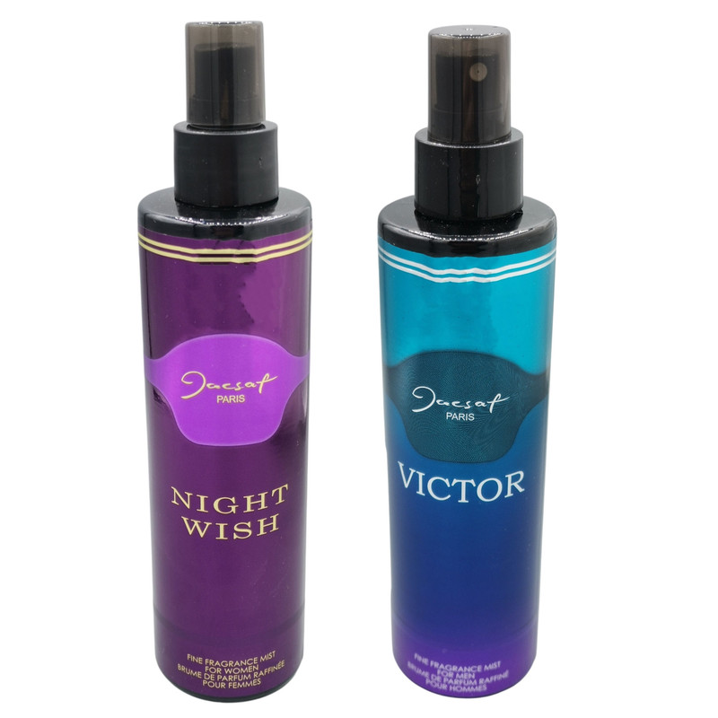 بادی اسپلش مردانه ژک ساف مدل Victor حجم 200 میلی لیتر به همراه بادی اسپلش زنانه ژک ساف مدل Night wish حجم 200 میلی لی…