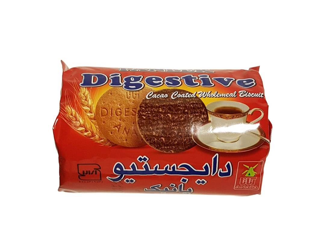 بیسکویت دایجستیو شکلاتی آناتا