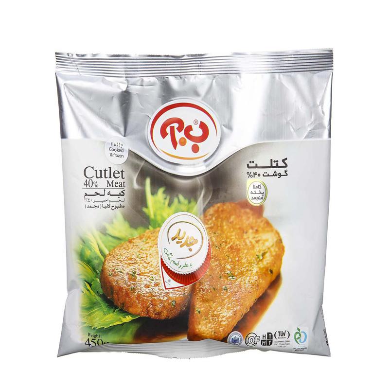 کتلت 40 درصد گوشت قرمز ب آ 450 گرمی 