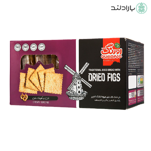 بیسکویت نان سنتی کاک حاوی میوه خشک انجیر اورنگ