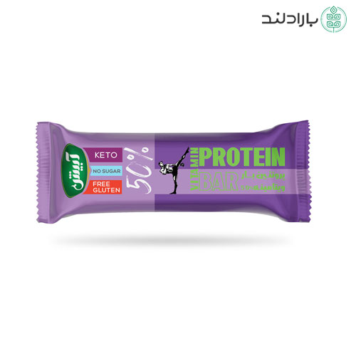 کتوبار آبیش (پروتئین بار 50 درصد) 19/5 گرم پروتئین