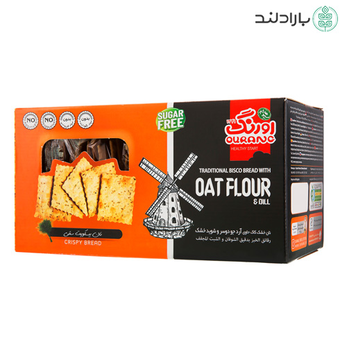 بیسکویت نان کاک حاوی آرد جودوسر و شوید خشک اورنگ