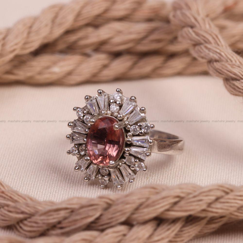 انگشتر الکساندریت زنانه کد 7092