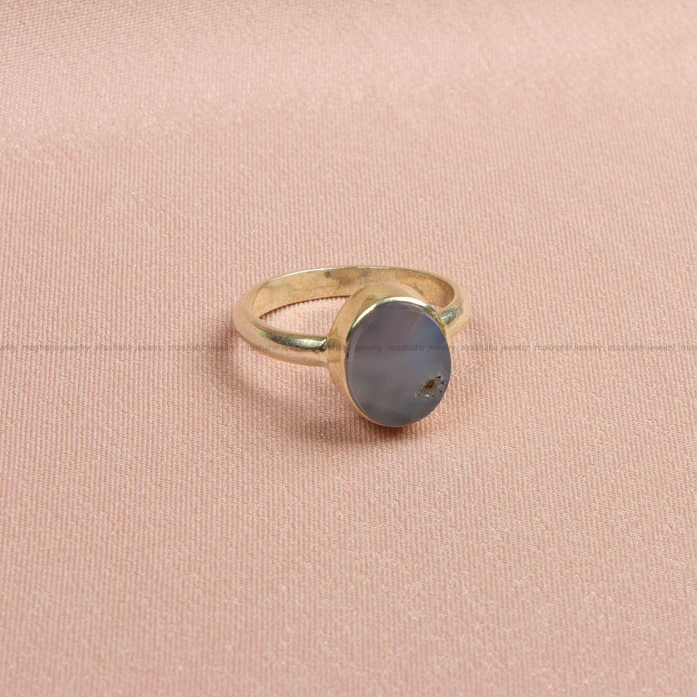 انگشتر عقیق سوسنی زنانه کد 8145