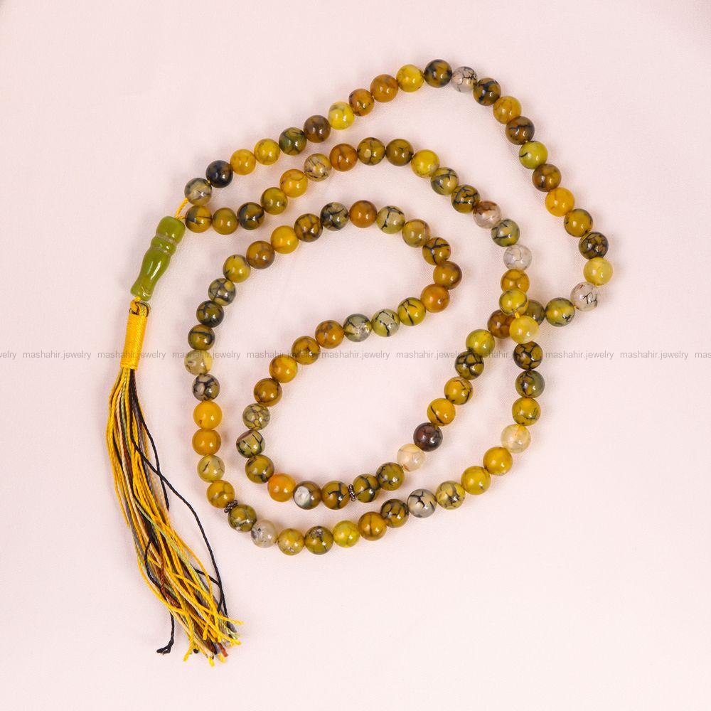 تسبیح عقیق سلیمانی کد 7416