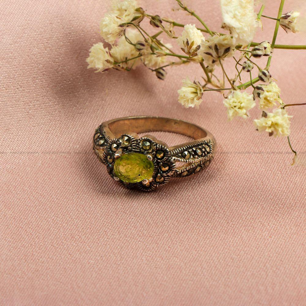 انگشتر زبرجد زنانه کد 7340