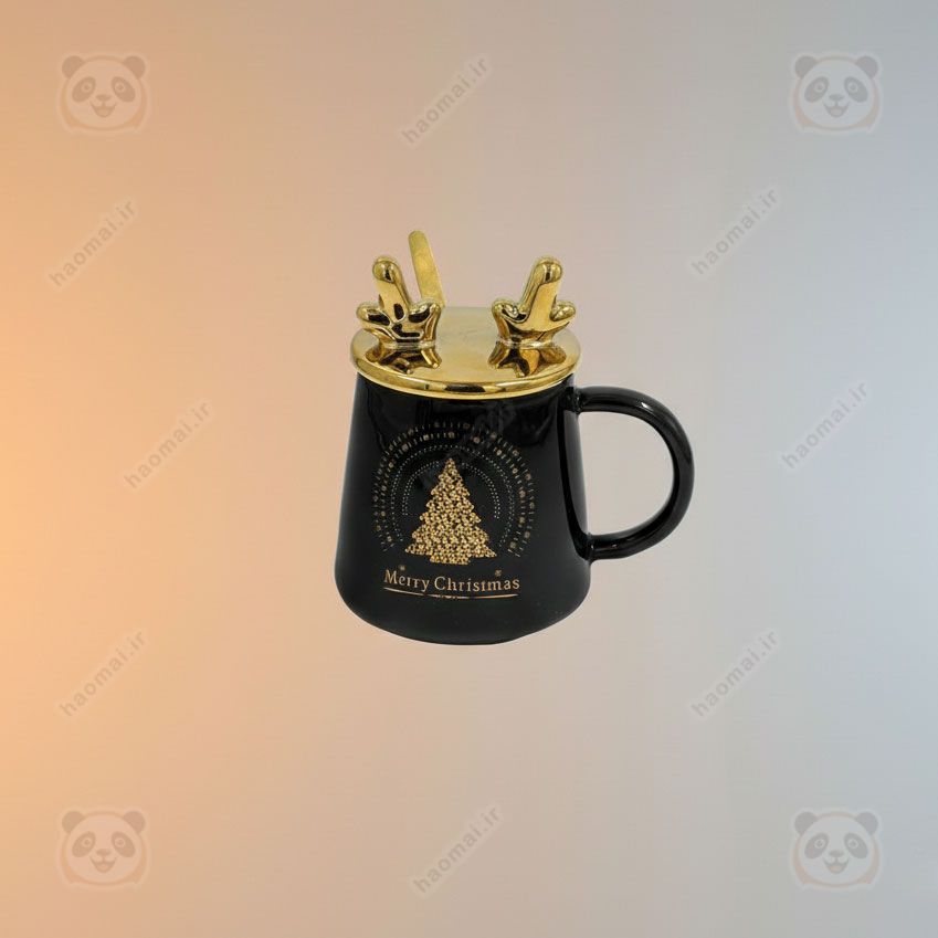 ماگ درخت کاج طلایی