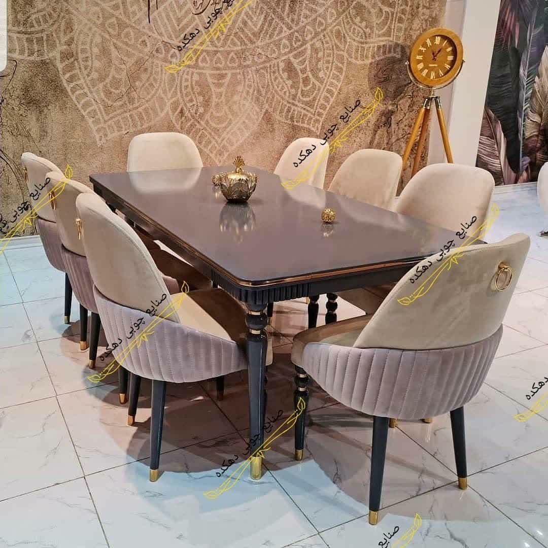 میز ناهار خوری مدل سارین8نفره