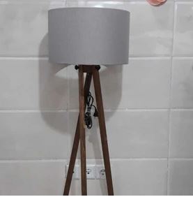 آباژور سه پایه قهوه ای