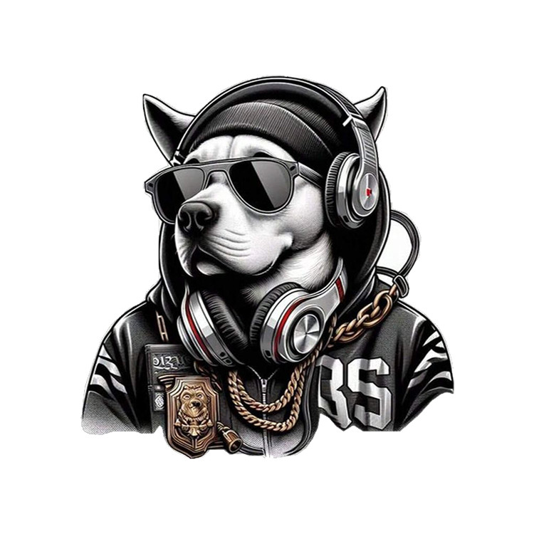 استیکر پارچه و لباس پاد آفرین مدل سگ کد 1340