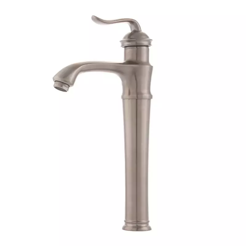 شیر روشویی  پایه بلند هلن استیل مات ایران گروه (مناسب روشویی سنگی)(پس کرایه)