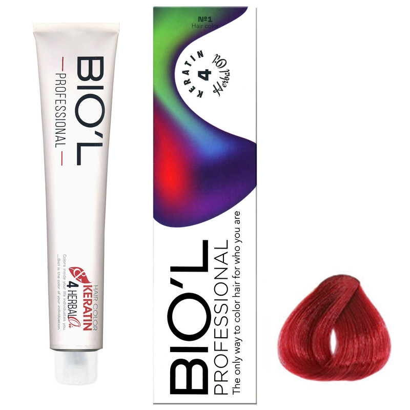 رنگ مو بیول شماره 8.66 حجم 100 میلی لیتر رنگ شرابی قرمز آتشین خیلی روشن