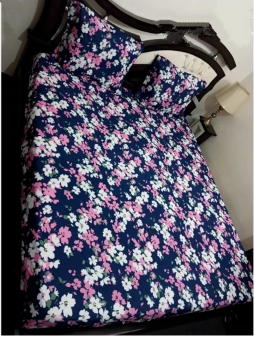 ملحفه کشدار دونفره روکش بالشت 3تکه