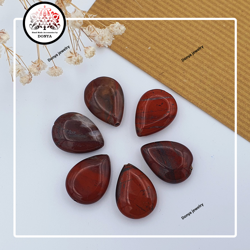 سنگ جاسپر قرمز تراش اشک