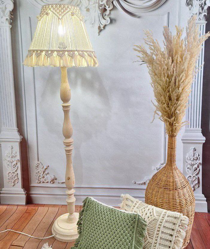 آباژور مخروطی مکرومه