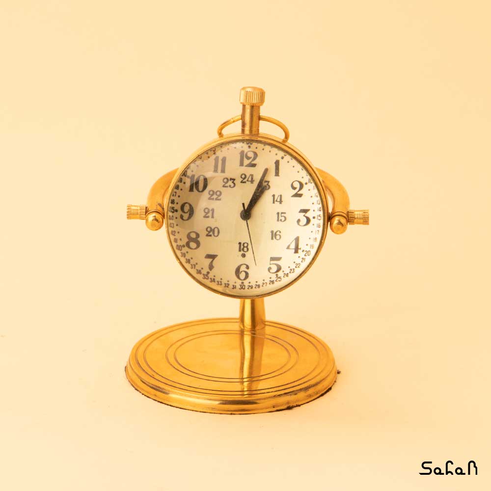 ساعت برنجی رومیزی طرح 4