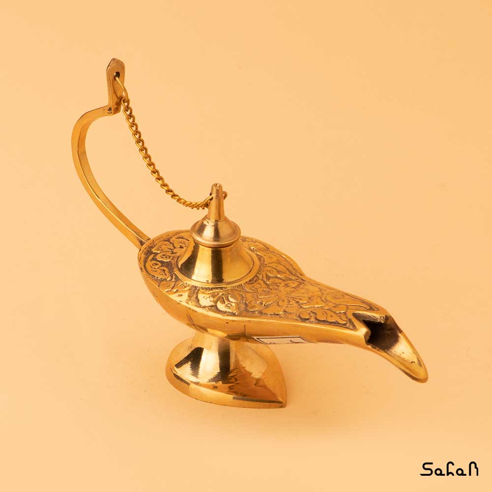 فانوس برنجی طلایی سایز 3