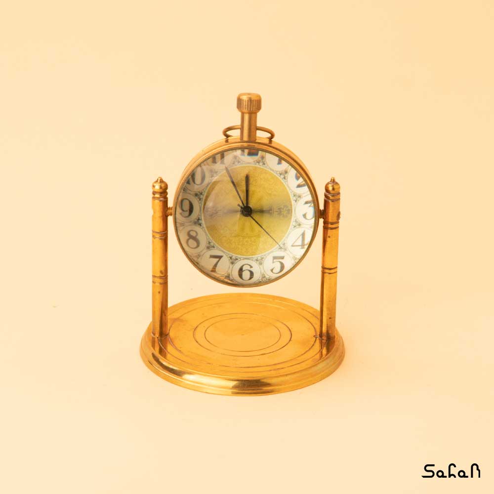 ساعت برنجی رومیزی طرح 5