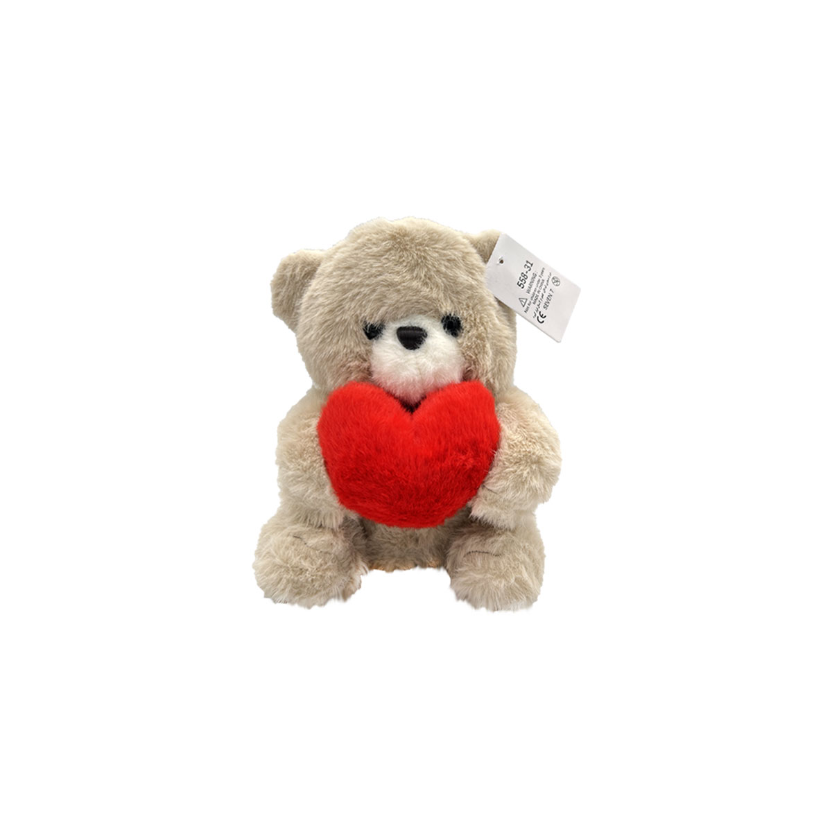 عروسک خرس قلب به دست